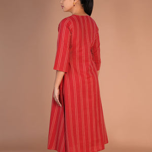 Fiesty Red cotton Kurti