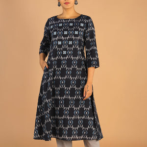 Cotton Ikat kurti