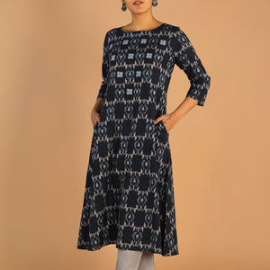 Cotton Ikat kurti