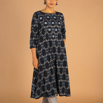 Cotton Ikat kurti