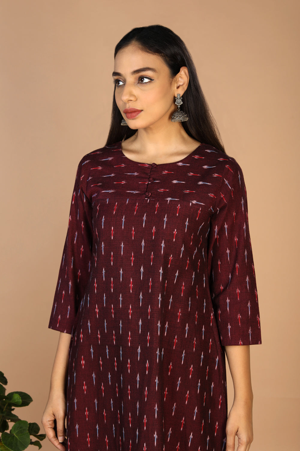 Cotton Ikat kurti