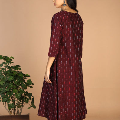 Cotton Ikat kurti