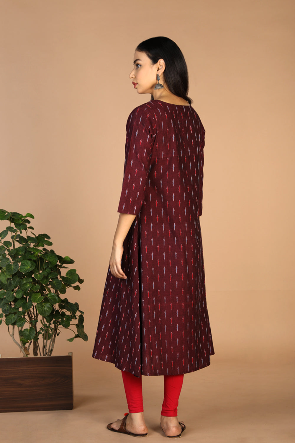 Cotton Ikat kurti