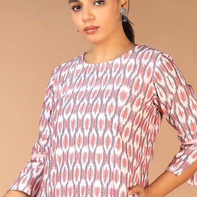 Cotton Pochampally Ikat kurti
