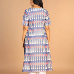Handwoven cotton pochampally Ikat kurti