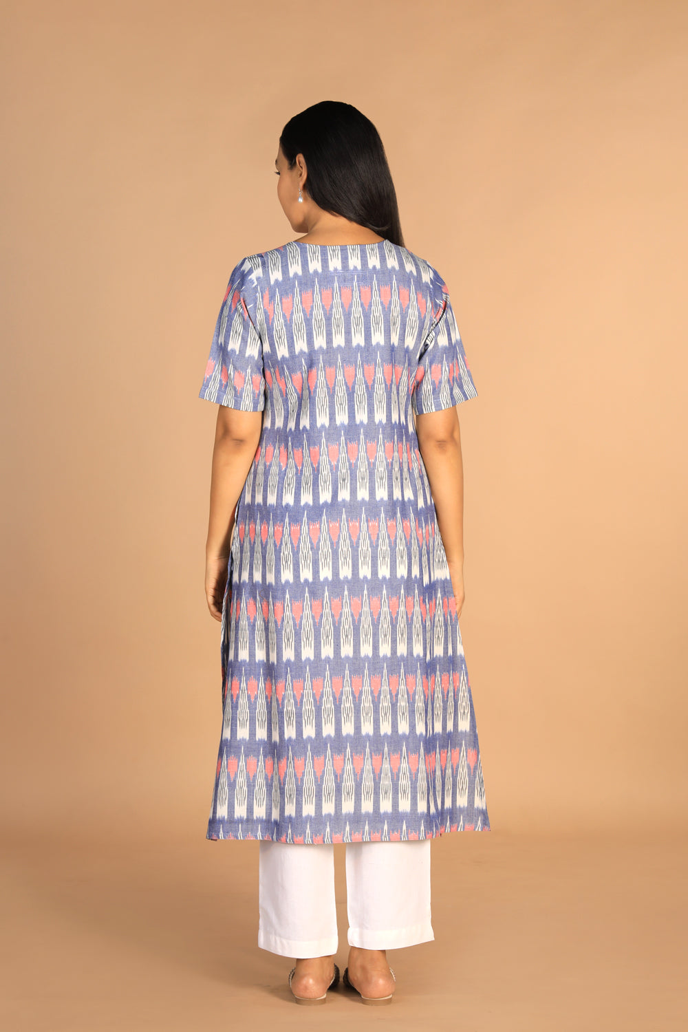 Handwoven cotton pochampally Ikat kurti