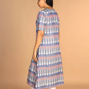Handwoven cotton pochampally Ikat kurti