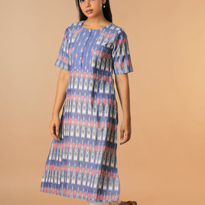 Handwoven cotton pochampally Ikat kurti
