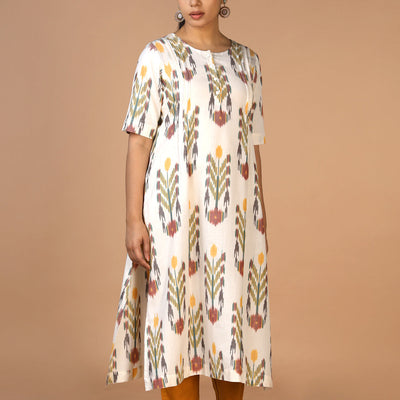 Handwoven cotton Pochampally Ikat Kurta