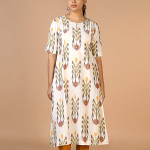 Handwoven cotton Pochampally Ikat Kurta