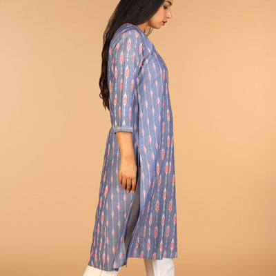 Cotton Pochampally Ikat kurti