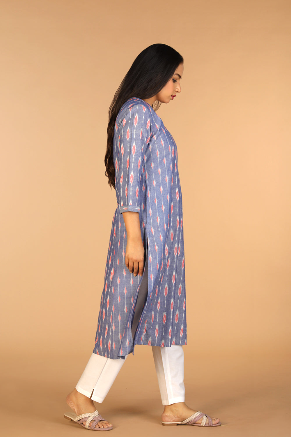 Cotton Pochampally Ikat kurti