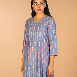 Cotton Pochampally Ikat kurti