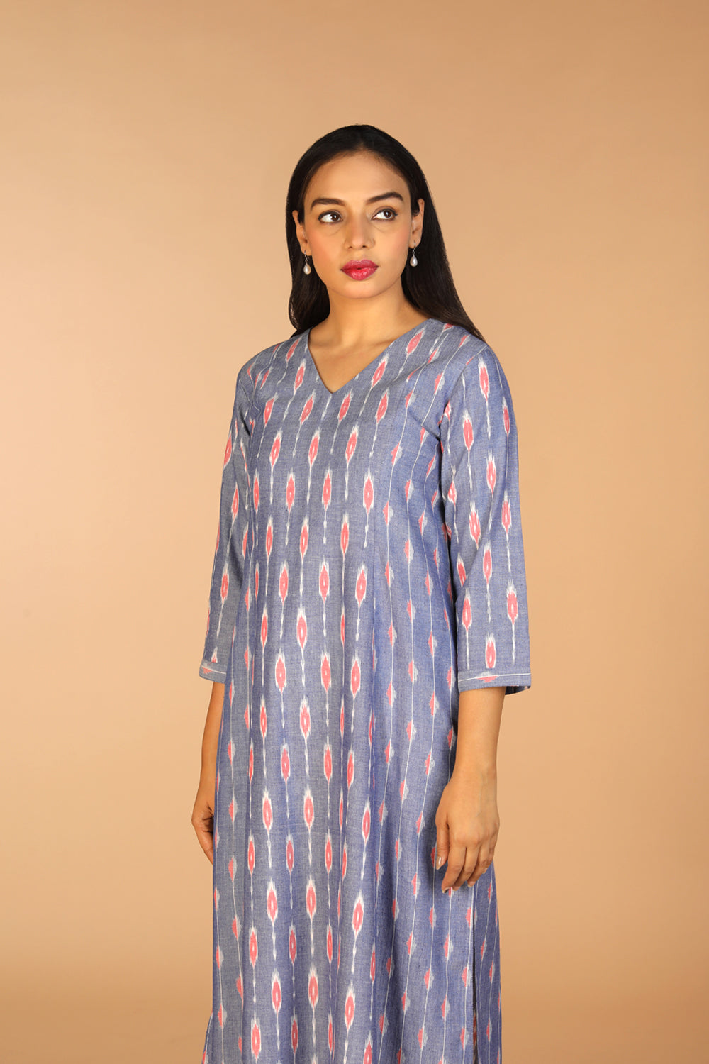 Cotton Pochampally Ikat kurti