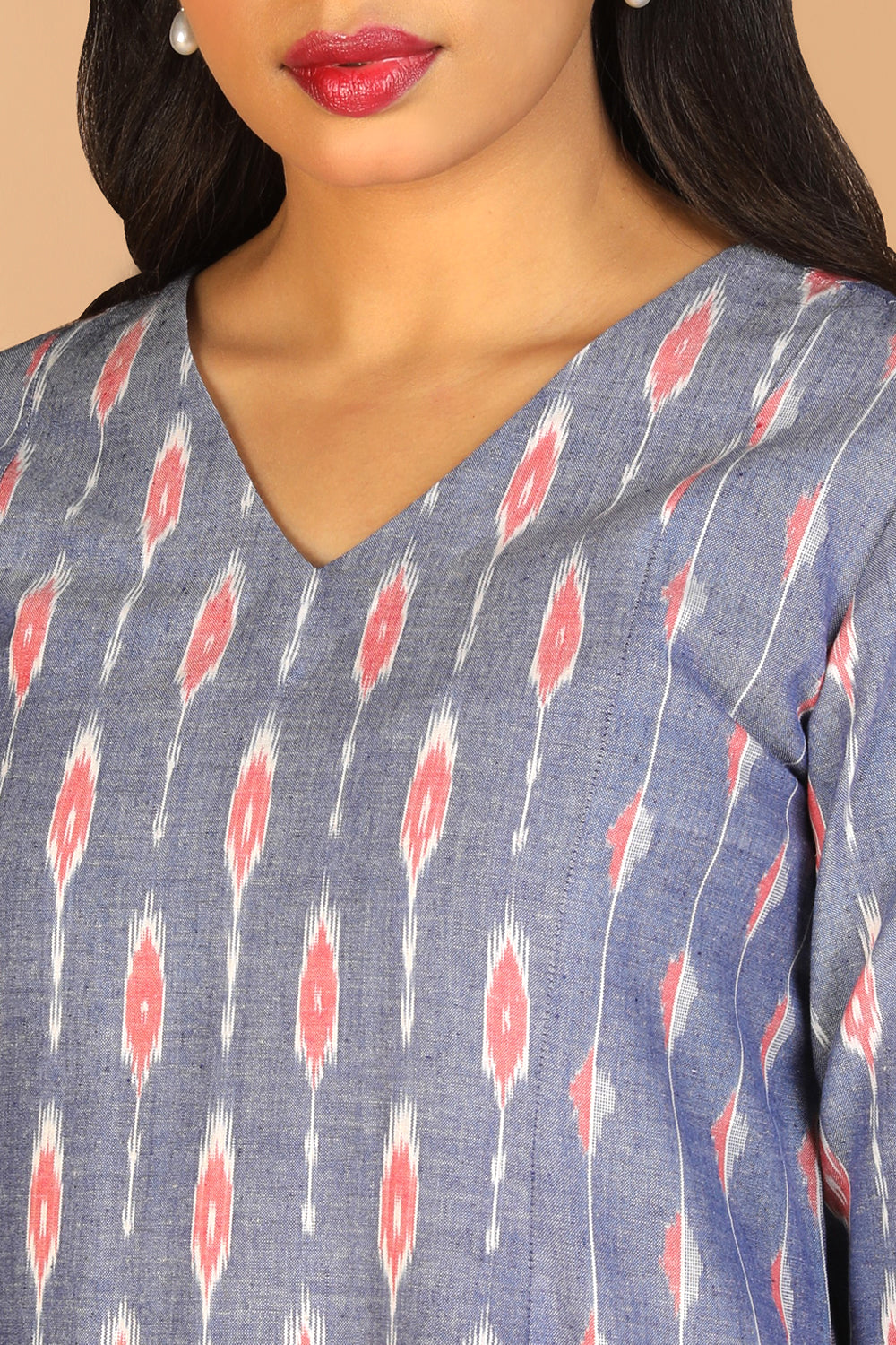 Cotton Pochampally Ikat kurti