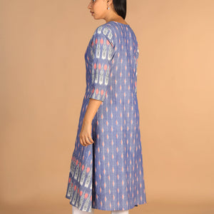 Handwoven cotton pochampally Ikat kurti