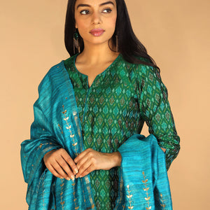 Handwoven  Pochampally silk  Ikat kurta