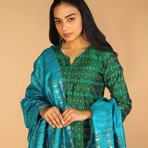 Handwoven  Pochampally silk  Ikat kurta
