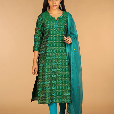 Handwoven  Pochampally silk  Ikat kurta