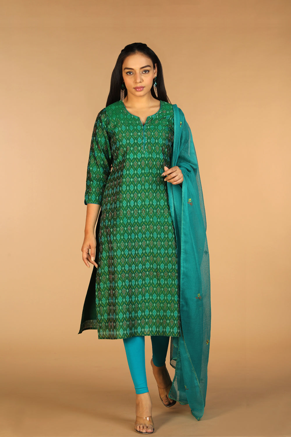 Handwoven  Pochampally silk  Ikat kurta