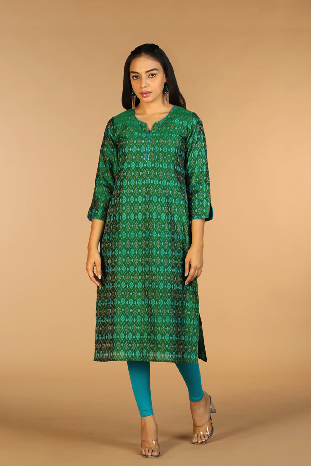 Handwoven  Pochampally silk  Ikat kurta