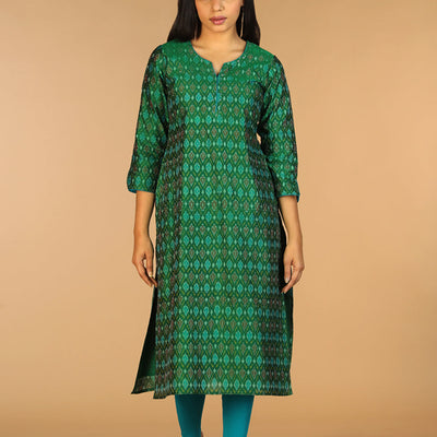 Handwoven  Pochampally silk  Ikat kurta