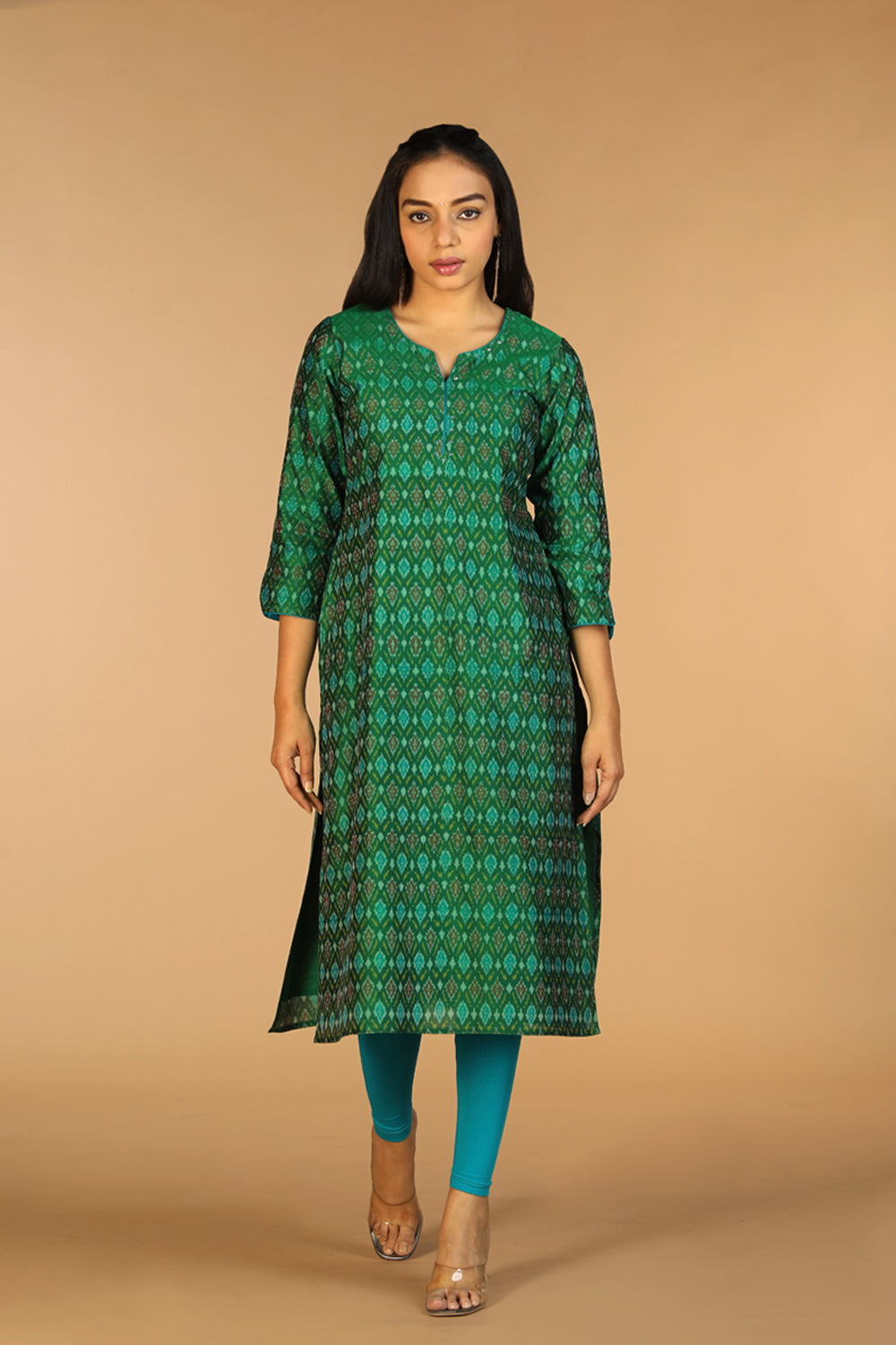 Handwoven  Pochampally silk  Ikat kurta