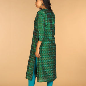 Handwoven  Pochampally silk  Ikat kurta