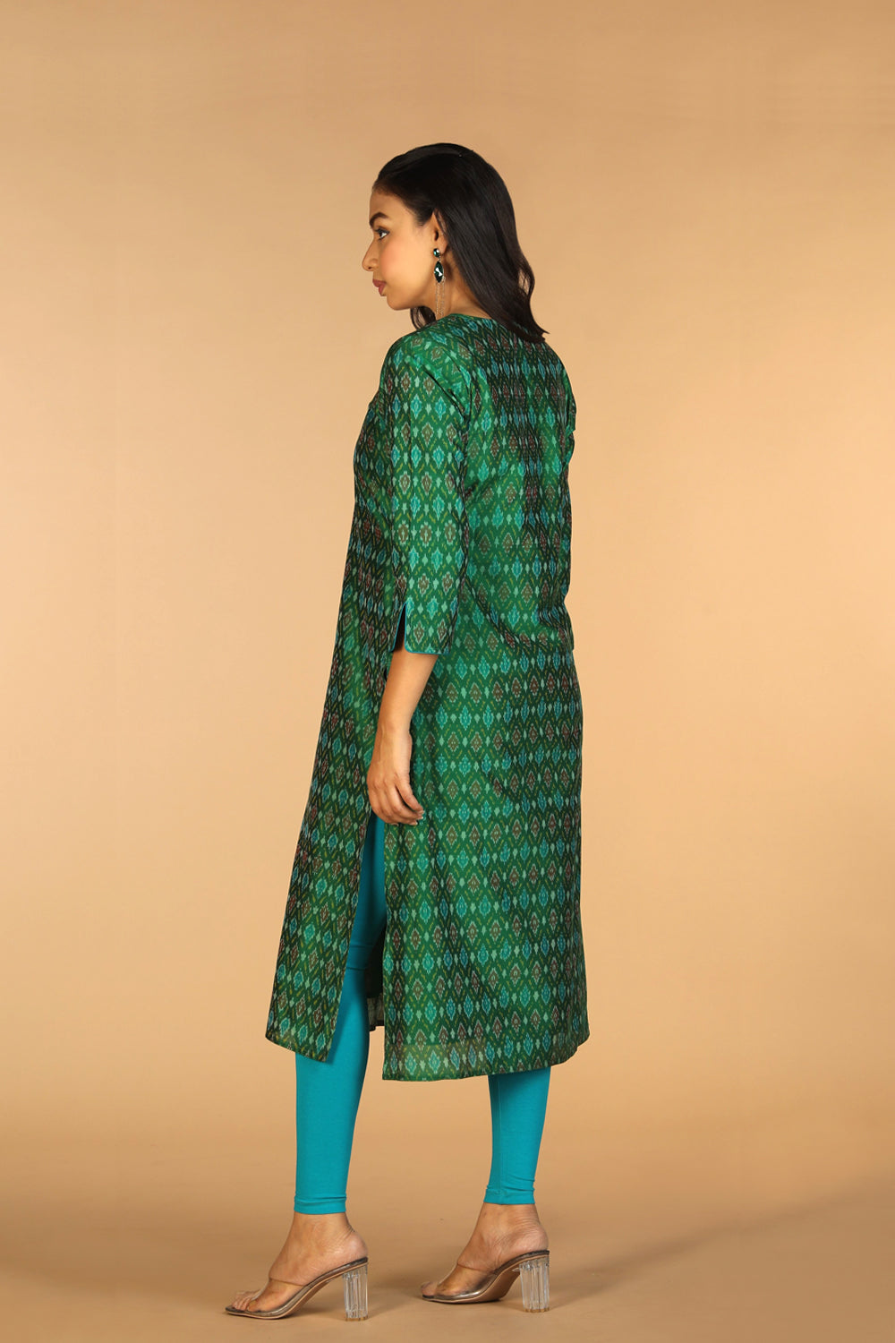 Handwoven  Pochampally silk  Ikat kurta