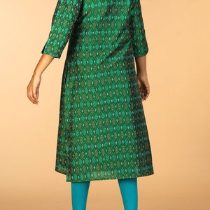 Handwoven  Pochampally silk  Ikat kurta