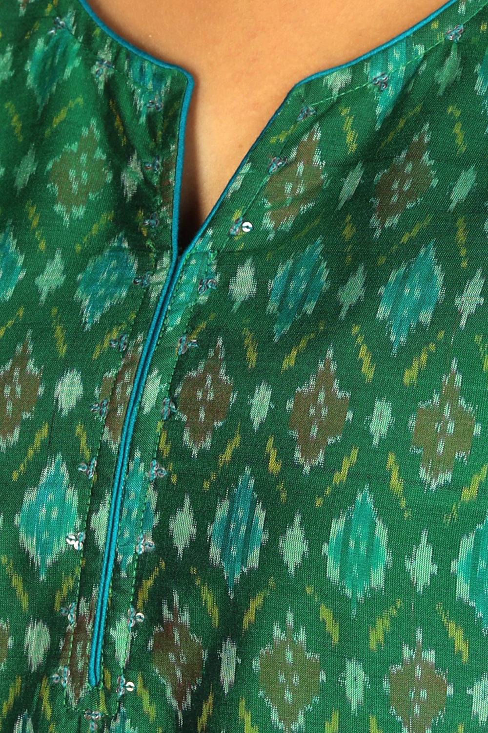 Handwoven  Pochampally silk  Ikat kurta