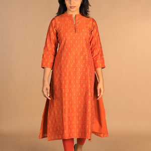 Handwoven  Pochampally silk Ikat kurta