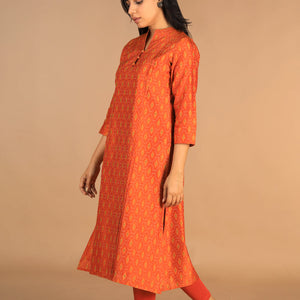 Handwoven  Pochampally silk Ikat kurta