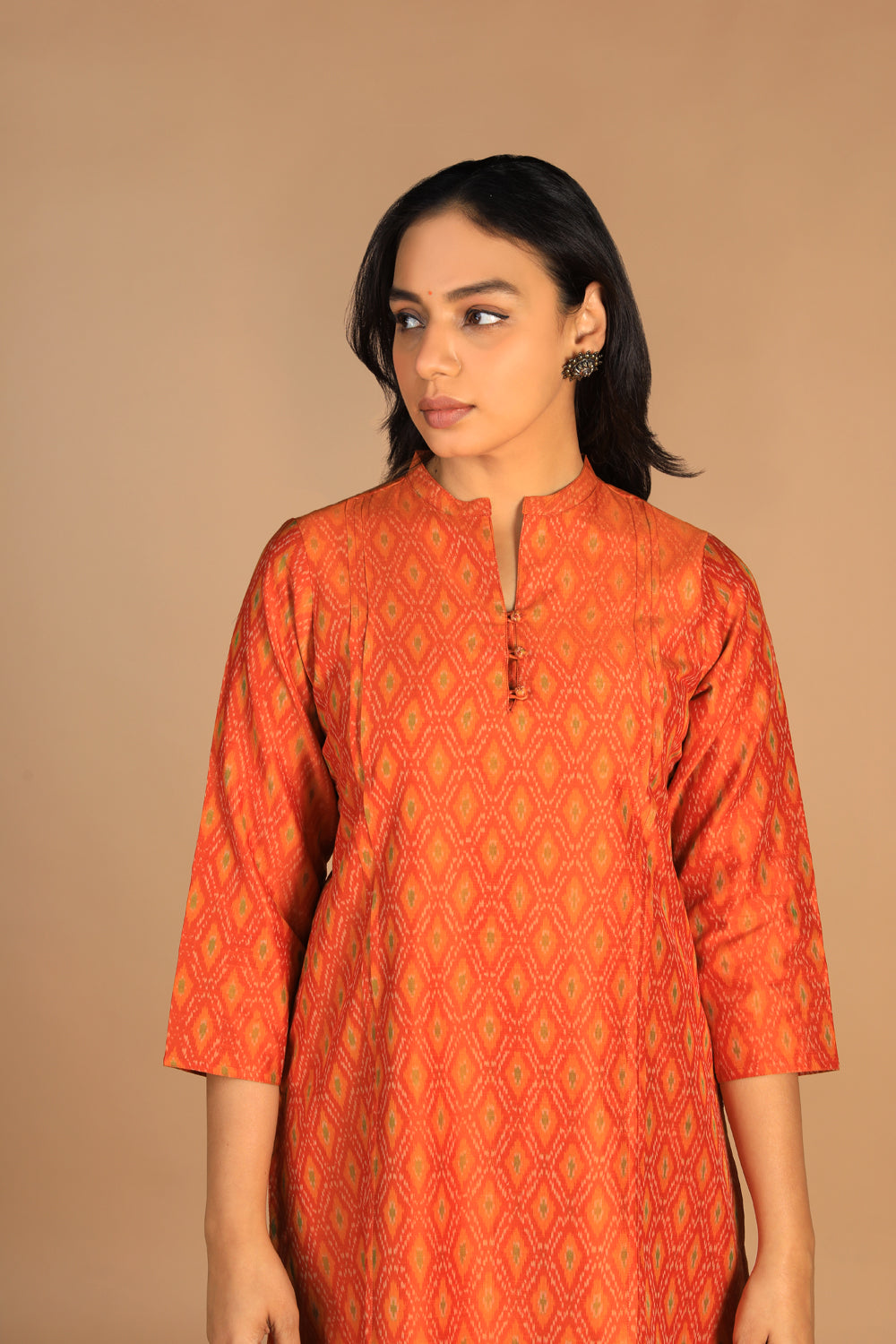 Handwoven  Pochampally silk Ikat kurta