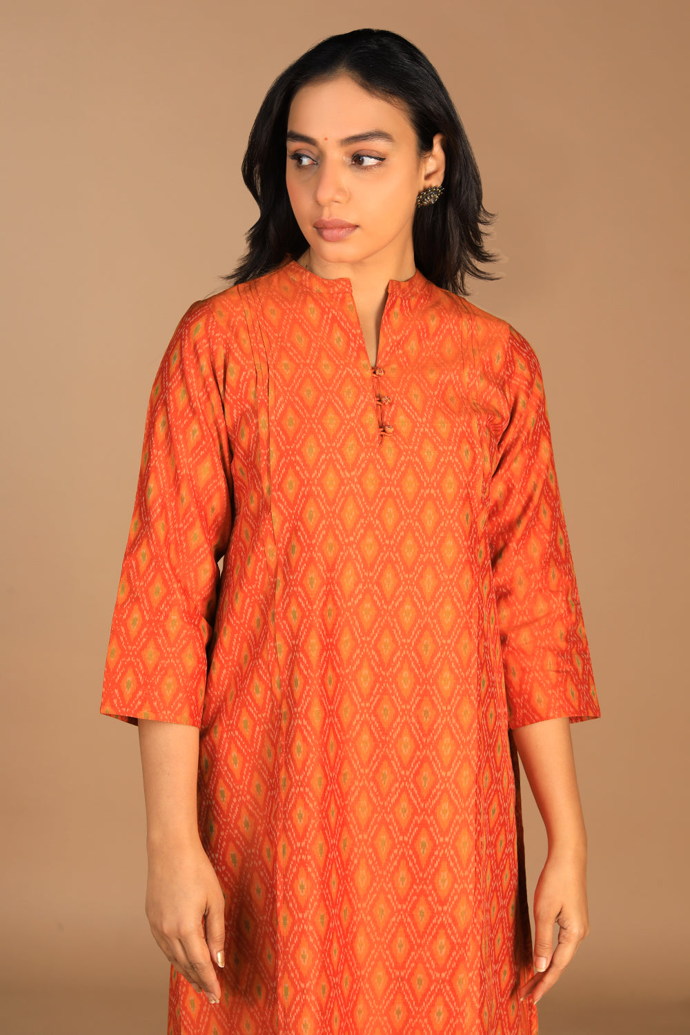 Handwoven  Pochampally silk Ikat kurta