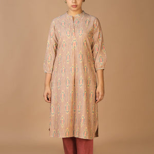 Handwoven cotton Pochampally Ikat Kurta