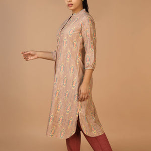Handwoven cotton Pochampally Ikat Kurta
