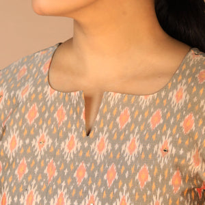 Handwoven Pochampally Silk Ikat Kurti