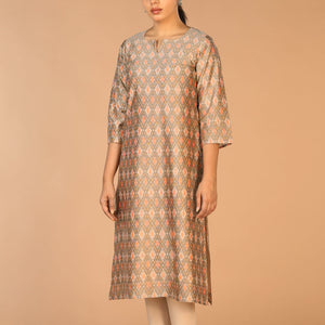 Handwoven Pochampally Silk Ikat Kurti