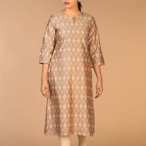 Handwoven Pochampally Silk Ikat Kurti