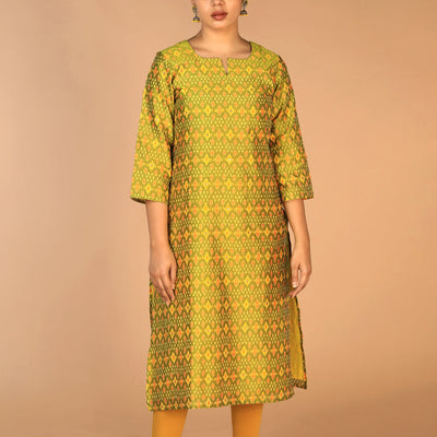 Handwoven Pochampally Silk Ikat Kurti