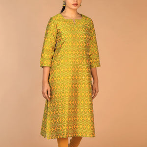 Handwoven Pochampally Silk Ikat Kurti