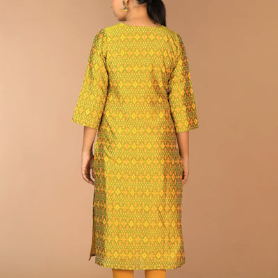 Handwoven Pochampally Silk Ikat Kurti