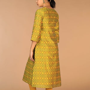 Handwoven Pochampally Silk Ikat Kurti
