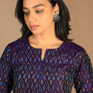 Handwoven Pochampally Silk Ikat kurta