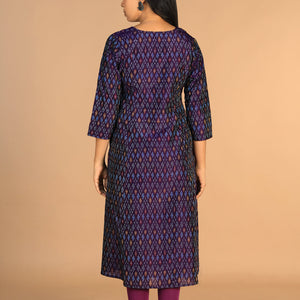 Handwoven Pochampally Silk Ikat kurta