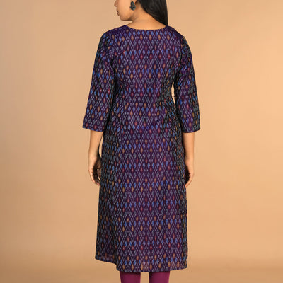 Handwoven Pochampally Silk Ikat kurta