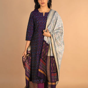 Handwoven Pochampally Silk Ikat kurta