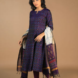 Handwoven Pochampally Silk Ikat kurta