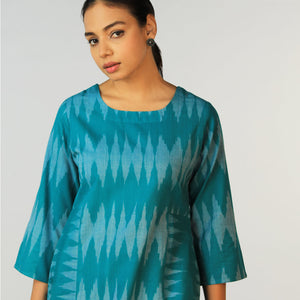 Cotton Pochampally Ikat kurti